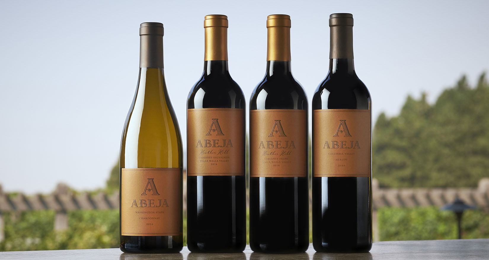 four Abeja wines