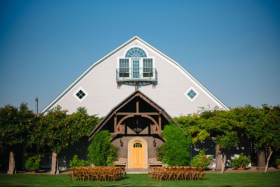 winery lawn with chairs